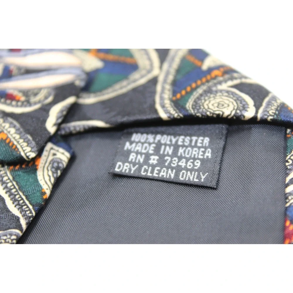 Vintage 1994 Looney Tunes Tie Paisley Character Necktie Bugs Bunny Sylvester